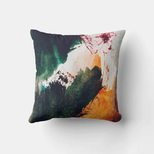 アーモダント、抽象芸術絵画ズ。ファインアート抽象芸術p クッション (裏面)