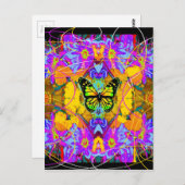 アーモダント(昆虫)オオカバマダラ、モナークバタフライダエデンバイシャール ポストカード (正面/裏面)