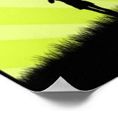 アーモダント – 緑とピンクの空（木あり） ポスター (角)