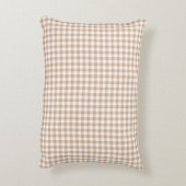 アーモンドのギンガムパターンアクセントの枕 アクセントクッション (裏面(縦))