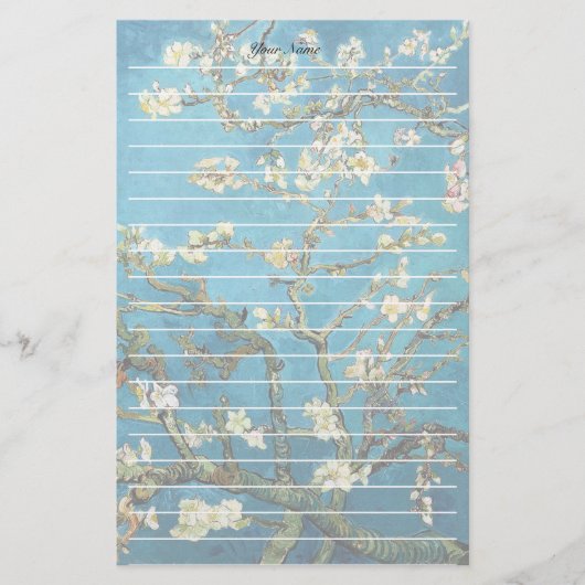 アーモンドの木の開花ビンセント・ヴァン・ゴッホ 便箋 (正面)