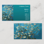 アーモンドの木の開花ビンセント・ヴァン・ゴッホ 名刺 (正面/裏面)