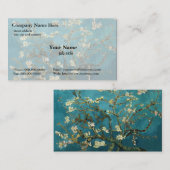 アーモンドの木の開花ビンセント・ヴァン・ゴッホ 名刺 (正面/裏面)