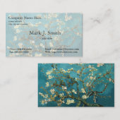 アーモンドの木の開花ビンセント・ヴァン・ゴッホ 名刺 (正面/裏面)