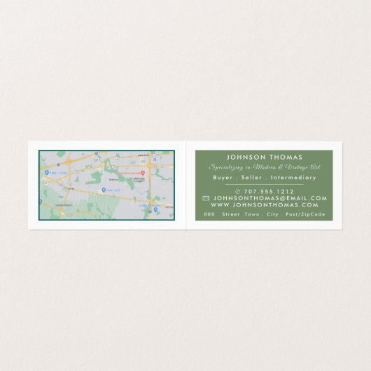 アーモンドの花々Vincent Vanゴッホ美術商 名刺 (内部フラット)