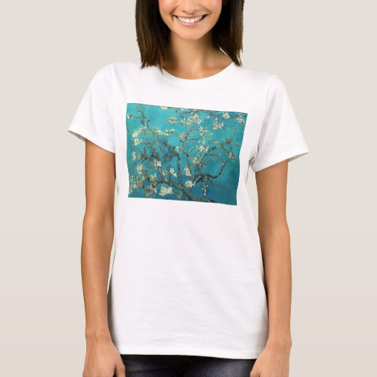 アーモンドの花が付いているゴッホの枝 Tシャツ (正面)