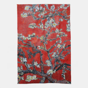 アーモンドの花が付いているフィンセント・ファン・ゴッホの枝 キッチンタオル