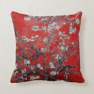 アーモンドの花が付いているフィンセント・ファン・ゴッホの枝 クッション