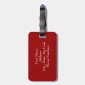 アーモンドの花が付いているフィンセント・ファン・ゴッホの枝 ラゲッジタグ (裏面縦)