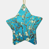 アーモンドの花が咲く枝 セラミックオーナメント (左)