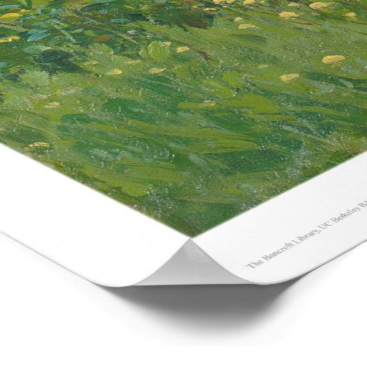 アーモンドの花と野生のマスタード(1152) ポスター (角)