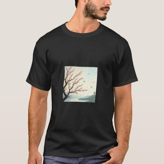アーモンドの花の夢 Tシャツ (正面)