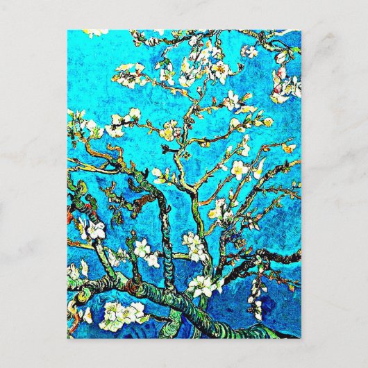 アーモンドの花の枝 ポストカード (正面)