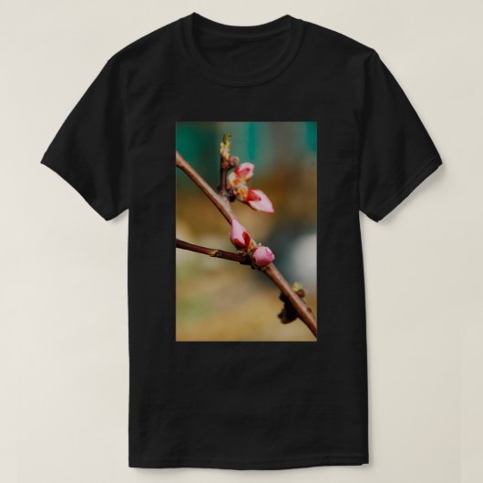 アーモンドの花の芽 Tシャツ (デザイン正面)