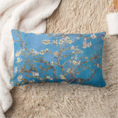 アーモンドの花ゴッホが付いている枝 ランバークッション (ブランケット)