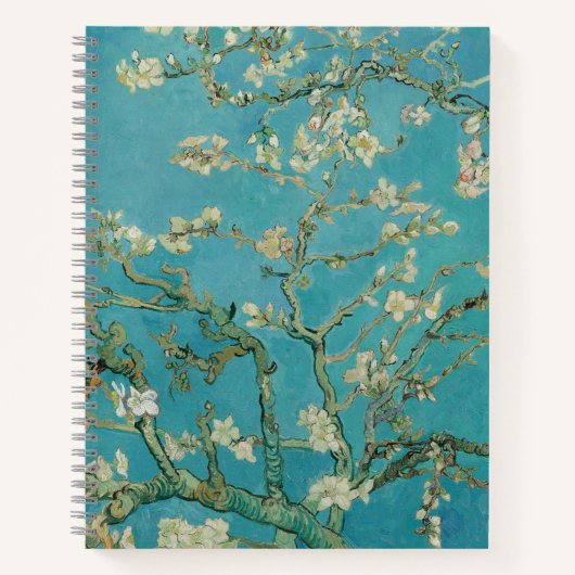 アーモンドの花咲く、油絵、フィンセント・ファン・ゴッホ ノートブック (正面)