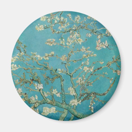 アーモンドの花、油絵、フィンセント・ファン・ゴッホ マグネット (正面)