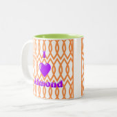 アーモンドをオレンジで愛す ツートーンマグカップ (正面左)