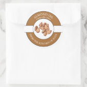 アーモンドオイルラベル ラウンドシール (バッグ)