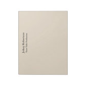 アーモンドカラープレーンエレガントプロフェッショナルモダン ノートパッド (回転)