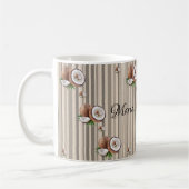 アーモンドストライプムグ コーヒーマグカップ (左)