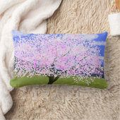 アーモンドツリーイン開花 ランバークッション (ブランケット)