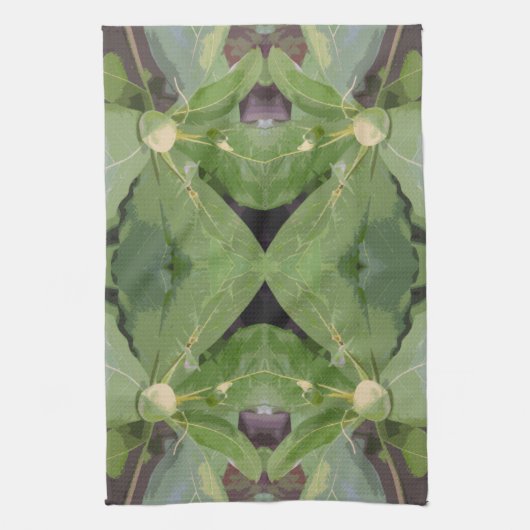 アーモンドツリーパターン キッチンタオル (縦)