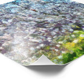 アーモンドツリーブロッサム点々のあるアートスタイル絵画ズ フォトプリント            (角)