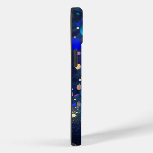 アーモンドネイビーブルーグリッターiPhoneメイトのタフケース Case-Mate iPhoneケース (裏面 / 右)