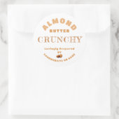 アーモンドバタークラシックラウンドステッカー ラウンドシール (バッグ)