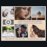 アーモンドフォトコラージュQRロゴ写真事業 チラシ<br><div class="desc">写真、ロゴ、情報、マーケティングパーソナライズされた文字、QRコードと共にプロフェッショナルフォトグラファーのためのア連絡ルモンドカスタム・ベージュのチラシ。プロフェッショナルフォトグラファーパーソナライズされたのフライヤーは、あなたのロゴ、ビジネス名、タグラインとラセットの情報と共に連絡に、あなたのビジネスを促進するベージュの暖かい色合いの上に。背面に、あなたのロゴ、QRコードとソーシャルメディア、情報連絡、および潜在的な顧客のための詳細な情報を追加する。プロフェッショナル写真マーケティングチラシ写真コラージュで作品を展示し、アーモンドホワイトに対エレガントしてラセットフォントをタイムレスな外観に。</div>