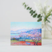 アーモンドフラワーズオーチャードテオヴァンリュッセルベルグ ポストカード (スタンド正面)