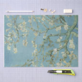 アーモンドフラワーズプリントティッシュペーパー 薄葉紙 (クラフト)