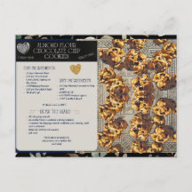 アーモンドフラワーチョコレートチップスレシピはがき