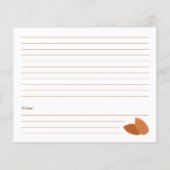 アーモンドブライダルシャワーレシピカード (裏面)