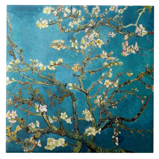 アーモンドブランチ開花タイル タイル (正面)