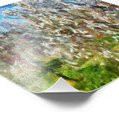 アーモンドブロッサムポインティリズムドットア絵画ートズ フォトプリント            (角)