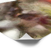 アーモンドブロッサム勉強ウォーター絵画カラー ポスター (コーナー)