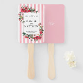 アーモンドブロッサム結婚式招待状 ハンドファン (正面&裏面)