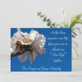 アーモンドブロッサム結婚式招待状 招待状 (スタンド正面)