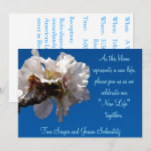 アーモンドブロッサム結婚式招待状 招待状 (正面/裏面)