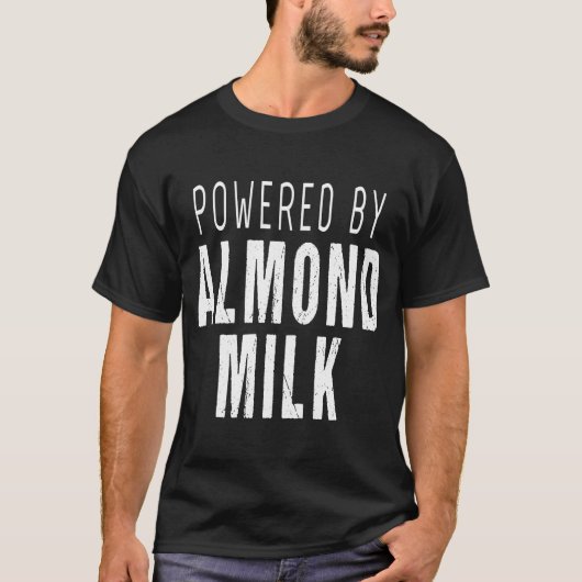 アーモンドミルクを使ったアーモンドミルク Tシャツ (正面)
