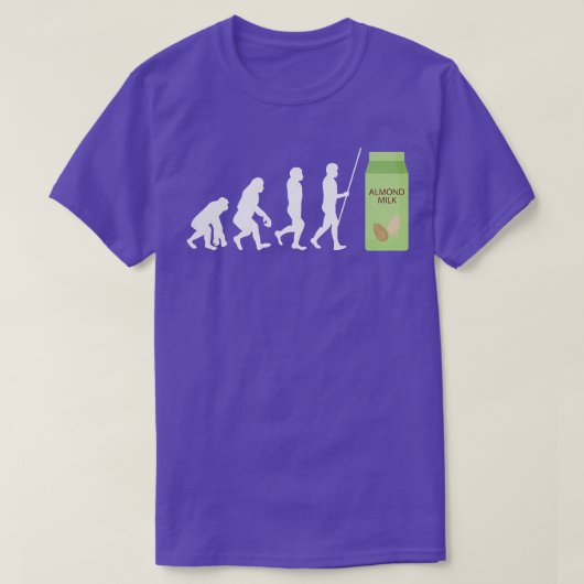 アーモンドミルク乳製品フリービーガンミルクプラントベースの製品 Tシャツ (デザイン正面)