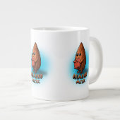 アーモンドミルク ジャンボコーヒーマグカップ (正面右)