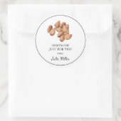 アーモンドレーベルのためだけの手作り ラウンドシール (バッグ)