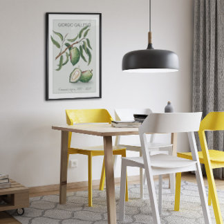 アーモンドヴィンテージ植物学イラストレーションポスター ポスター