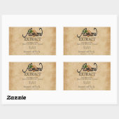 アーモンド抽出物 長方形シール (シート)