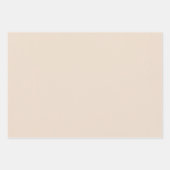 アーモンド無地の色 ラッピングペーパーシート (正面3)