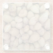 アーモンド秋秋のパターン ガラスコースター (裏面)