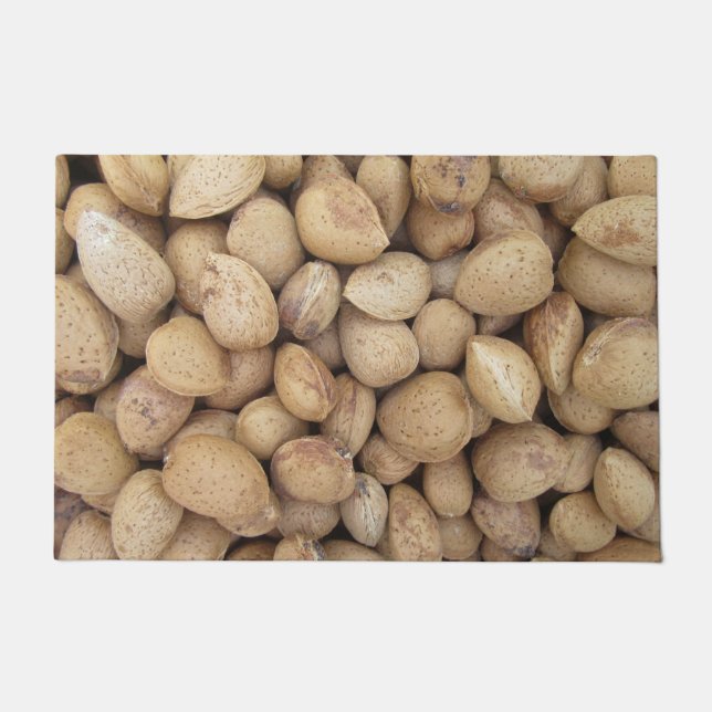 アーモンド秋秋のパターン ドアマット (正面)